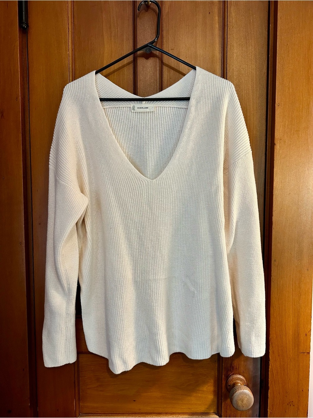 Everlane Slouchy V-Neck Sweater